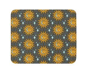 Superficie Liscia Tappetino per Il Mouse, Sleeping Sun Moon And Stars, antisfilacciamento Tappetino per Mouse, Mousepads, 25X30cm, PC, Casa, Computer