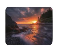 Superficie Liscia Tappetino per Il Mouse Sunrise at The Coast Gaming Mousepad Tampone per Mouse 25x30cm per Computer,Ufficio,Laptop