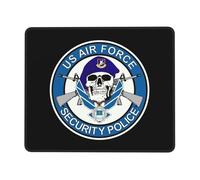 Superficie Liscia Tappetino per Il Mouse, Us Force USAF Security Police, Antiscivolo Tampone per Mouse, Gaming Mousepad, 25X30cm, PC, Laptop, Computer