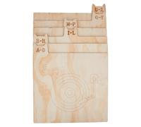 SUPERFINDINGS 1 Set di 6 divisori di Legno per Vinili A-Z per Ordinare e Etichettare I Dischi in Vinile, Contenitore e Organizzatore di Riviste A Scomparti Stratificati