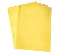SUPERFINDINGS 100 Fogli di Carta Stagnola Reattiva per Toner - Trasferimento 11.6x8inch Oro per Stampante Laser + Laminatore - Goffratura Carte Artigianali FDT