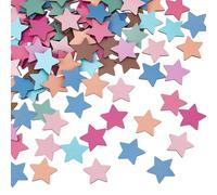 SUPERFINDINGS 108 gettoni extra a forma di stella per barattolo di ricompensa colorato a forma di stella in legno gettoni per gestione del comportamento strumenti per il rientro a scuola in aula