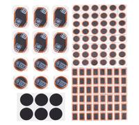 SUPERFINDINGS 114pezzi 5 Stili Kit di Riparazione della Camera d'Aria della Bicicletta Toppe in Gomma per La Riparazione Toppe di Riparazione per Forature di Pneumatici da Bicicletta Toppe