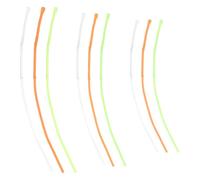 SUPERFINDINGS 18 Pezzi 9 Stili Connettore di Linea Bassa per Pesca a Mosca Filati di Nylon Calze Linea Pesca 30lb Trasparente e Connettori Fibbia Intrecciati Linea Cattura Visibilità