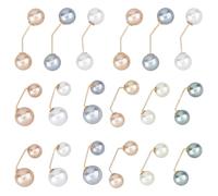 SUPERFINDINGS 18Pcs 9Stili Spilla Perla Artificiale Fermagli per scialle Spilla Perla Spille di sicurezza per collo per donne Festa matrimonio Abiti Spilla per maglione Clip per scialli