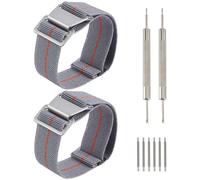 SUPERFINDINGS 2 cinturini in nylon elastico da 2 cm per truppe paracadutisti militari stile paracadute cinturino di ricambio con risultati in lega per uomini e donne, Nylon