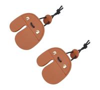 SUPERFINDINGS 2 Pezzi Linguette per Tiro con L'Arco Protezione per Le Dita Regolabile Similpelle Linguette per Arco In Pelle Protezione per Tiro con L'Arco per Caccia Tiro Al Bersaglio