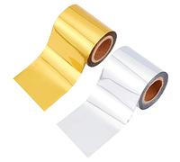 SUPERFINDINGS 2 rotoli di carta stagnola di trasferimento a caldo fogli metallici di trasferimento della stagnola di stampa a caldo rotoli per la penna di stagnola/calore 66Ftx2inch / rotolo carte