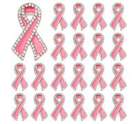 SUPERFINDINGS 20 Spille A Forma di Fiocco Rosa con Strass per La Consapevolezza Del Cancro Al Seno Spille A Forma di Fiocco In Lega Smaltata Spille Da Giacca Speranza Spille Da Giacca per Eventi