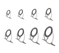 SUPERFINDINGS 24 Pz 8 Stili Guide per Canna da Pesca A Gamba Singola Kit di Riparazione della Punta della Canna da Pesca di Ricambio Kit di Guida per Anelli in Ceramica in Acciaio al Carbonio Punte