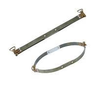 SUPERFINDINGS 2PCS 9.8" telai Flessibili Interni in Metallo con Sostituzioni Hardware Ad Anello per Borsa con Manico Fai da Te Chiusura A Bacio Gancio con Clip A Molla per Borsa Portamonete Borsa