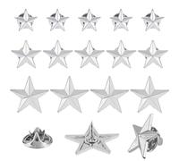 SUPERFINDINGS 30 Pz 3 Stili Spilla per Star Badge Pentagramma Militare Stella Commemorativa Spilla Platino Premio Lega Spilla Pins per Costume Cappello, Zaino