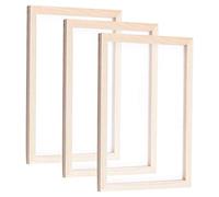 SUPERFINDINGS 3Pcs 34x25x1.2cm Rettangolo Cornice per Fabbricazione della Carta Antico Kit di Carta Fai Comunicazione Giocattoli Interattivi da Te per Carta Fatta a Mano