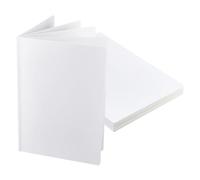 SUPERFINDINGS 4 Pack Hardcover Blank Board Book White Blank Board Book 5 Pages/Pack Square Paper Drawing Books Chunky Thick Pages Book for Students Adults Sketching Drawing Writing, 297x210x5mm