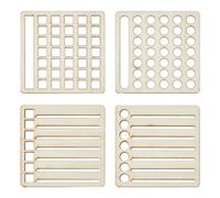 SUPERFINDINGS 4 pz 4 stili Stencil per Diario A Diffusione Rapida Modelli di Strumenti di Calendario Riviste Fai Da Te Modelli di Pianificazione di Notebook per La Pianificazione Del Diario 10x10cm