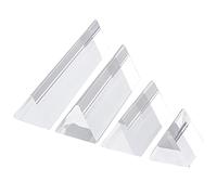 SUPERFINDINGS 4 Pz Prismi Triangolari in Acrilico Prisma per Fotografia Trasparente Prisma Equilatero in Cristallo per L'Insegnamento della Fisica dello Spettro Luminoso