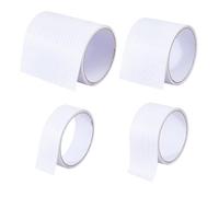 SUPERFINDINGS 4 rotoli, 20 m, per telaio della bicicletta, 30/50/70/100 mm, larghezza in PVC, per mountain bike, protezione della catena, effetto carbonio, per gravel MTB, colore bianco