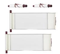 SUPERFINDINGS 4 Rotolo Pergamene di Carta Bianca con Aste di Legno Pergamena per Dipingere Vuota Pergamena Vuota Lunga Invecchiata su Aste di Legno per Calligrafia di Scrittura di Liste 13 Pollici