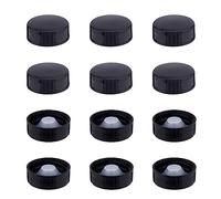 SUPERFINDINGS 40Pcs Poly Seal Screw CAPss Plastic Growler CAPss Black Poly Cone CAPss Spina Interna Bottiglia CAPss per Bottiglia di Olio Essenziale Diametro Interno: 32mm