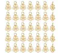 SUPERFINDINGS 46Pcs Breloque Fleur Pendentif fleurs Charms en métal floral Breloque marguerite en alliage Charms thème printemps Pendentif plaqué or pour l'artisanat fait à la main BRICOLAGE Collier