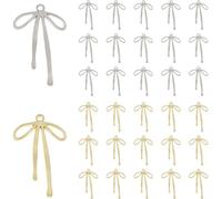 SUPERFINDINGS Ciondoli in lega per papillon 32 colori Ciondoli orecchini connettori per la fabbricazione di gioielli artigianali platino e oro