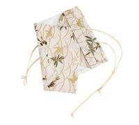 SUPERFINDINGS Copertina del Libro, Una Copertina in Tessuto per Libro in Formato Paperback con Motivo di Gru Color Crema, Lavabile e Adatta per Proteggere I Libri. Misura 6cm