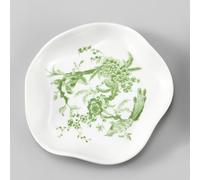 SUPERFINDINGS Poggiamestolo in porcellana con stampa floreale a forma di | Supporto per cucchiaio in ceramica, per piano cottura e bancone della cucina, vassoio per spatole con bordo smerlato