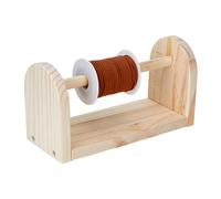 SUPERFINDINGS Porta Filato in Legno per Uncinetto Spinner Girevole per Matassa di Filato in Legno Singolo Porta Filato Girevole Porta Gomitolo di Lana Organizzatore per Cordoni di Matassa di Lana
