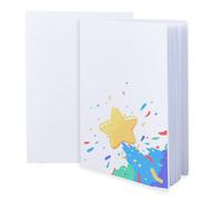 SUPERFINDINGS Set di 2 cover rigida vuote libri 25,6 x 18 cm spesse pagine vuote libro 24 pagine Copertina rigida per schizzi Journal libro per disegnare libro degli ospiti