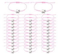 SUPERFINDINGS Set di 36 braccialetti da cheerleading con ciondoli a forma di infinito, regolabili, regalo dell'amicizia per squadra di cheerleader e competizioni, sacchetti regalo per membri della