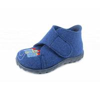 Superfit 1-00290 Happy Pantofole Primi Passi Bambini, Größe:25;Farbe:Blau