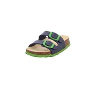 Superfit Fussbettpantoffel 800111, Pantofole Bambini e ragazzi, Blu/Verde 8200, 24 EU