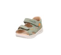 superfit Sandali Lagoon per bambini con cinturino alla caviglia, verde chiaro arancione 7500, 22 EU