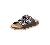 superfit Fussbettpantoffel, Slip On, Nero/Silver 0113, 41 EU
