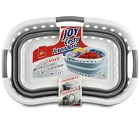 SUPERFIVE, Joy Cesta Lavanderia, Cesta Biancheria Pieghevole in Silicone Antistrappo, Multiuso, Facile da Aprire e Chiudere, Trasportabile con Maniglie, Salvaspazio, Richiudibile