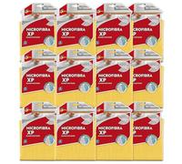 SUPERFIVE, Microfibra Multiuso XP, Panno Multiuso 100% Microfibra, Super Assorbente e Lavabile, 12 Pezzi (6 Blu e 6 Verdi)