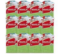 SUPERFIVE, Pavimenti 3D, Panno Microfibra per Pavimenti con Trama Tridimensionale, Ideale per Fughe, 12 Pezzi (6 Blu e 6 Verdi)