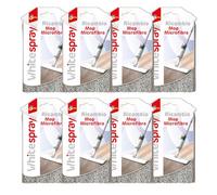 SUPERFIVE, White Spray Refill, Ricambio Mop Microfibra Frangia Piatta per White Spray Kit, Panno in Microfibra, 8 Pezzi