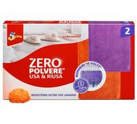 SUPERFIVE, Zero Polvere, Panni Microfibra Usa&Riusa, Ultra Morbidi, Per Superfici Delicate, Lavabili in Lavatrice e Riutilizzabili, 2 Panni