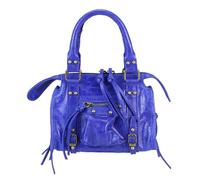 Superflybags Donna Borsa a Mano in vera Pelle Camoscio Lucido con Borchie Modello BARCELLONA SMALL 25x15x12 Made in Italy