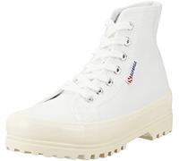 Superga 2341 Alpina Gum, Scarpe con Lacci Donna, White-Shiny Offwhite, 38 EU