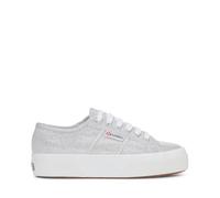 Superga 2740 Platform Lame, Scarpe con Lacci Unisex-Adulto, Grey Silver, 37 EU