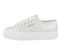 Superga 2740 Platform Lame, Scarpe con Lacci Unisex-Adulto, Grey Silver, 36 EU