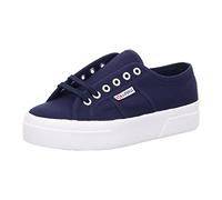 Scarpe Superga Classic Platform blu marino bianco donna - 38