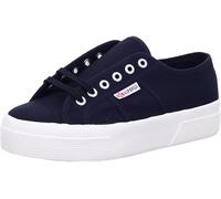 Scarpe Superga Classic Platform blu marino bianco donna - 40