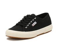 SUPERGA 2750 Cotu con Lacci Tela Uomo da Ginnastica Nero Bianco Misura UK 7 - 11