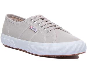 Superga 2750 EFGLU Donna Casual con Lacci Pelle Ginnastica IN Grigio Taglie 3 -