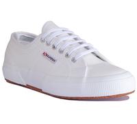 Superga 2750 Efglu Uomo Pizzo Pelle Scarpe Sportive Nero Bianco Misura UK 6 - 12