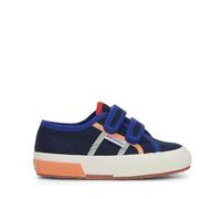 SUPERGA 2750 Kids Straps COLORBLOCKING Basso - Bambino/a - Blue Navy-Blue Spectrum Red