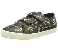 Superga 2750 Kids Straps, Scarpe da Bambini, Black-Scribbles, 34 EU